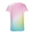 thumbnail image 3 of Scyoekwg Womens Tops Summer Short Sleeve Tshirt Shirts Casual V Neck Tie Dyed Shirts Pullover Casual Loose Comfy Blouses Graphic Tee (#F=Multicolor,L), 3 of 5