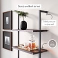 thumbnail image 4 of Nathan James Theo Open Shelf Industrial Bookcase with Drawers in Warm Nutmeg Wood and Black Steel Frame, 4 of 8