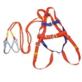 thumbnail image 4 of Kit de arnés de seguridad para protección industrial contra caídas con doble pierna, cordón y ganchos elásticos con amortiguador de 6,6 pies, sistema Macarena Arnés de detención de caídas, 4 of 8