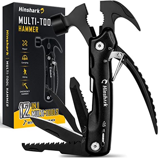 Jinsinto Men's Gift, Men's Valentine's Day Gift, 12 in 1 Multifunction Tool, Original Men's Gift Idea, Dad Gift Unusual Useful Gadget, Men's Birthday Gift, Father's Day Gift