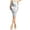 Silver, variant on Women's Solid Faux Leather Knee Length Bodycon Pencil Skirt