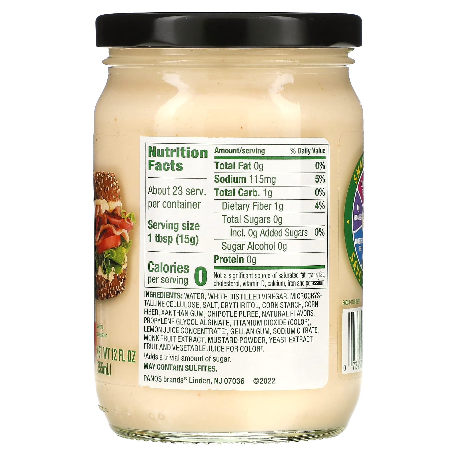 Walden Farms, Chipotle Mayo, 12 fl oz Pack of 4