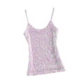 thumbnail image 4 of Women Glitter Sequin Sleeveless Vest Tank Tops Party Cocktail Clubwear Shirt White YIWEI, 4 of 11