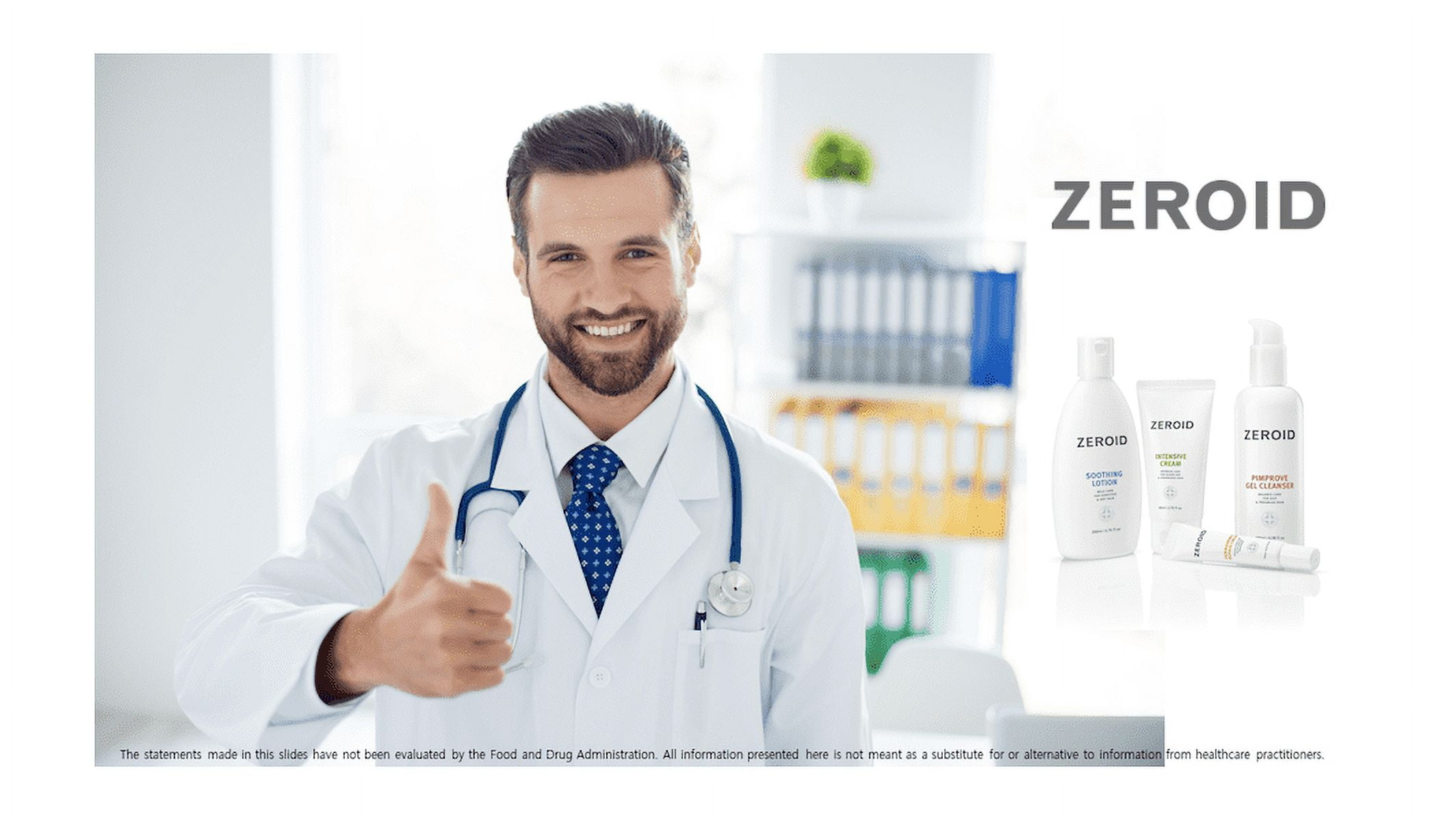 ZEROID Soothing Cream | Professional Care | K-Beauty | Soothing | Calming | 2.7 Fl Oz (80ml)