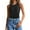 Black, variant on Lixiuxyad Cotton Tanks Top 2024 Summer Sleeveless Tank Tops Ribbed High Neck Racerback Slim Fitted Color Block Casual Shirts