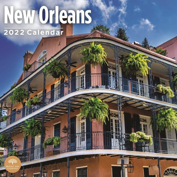 2022 New Orleans Wall Calendar By Bright Day, 12 X 12 Inch - Walmart.com