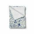 thumbnail image 2 of Children Soft Flannel Fleece Throw Blanket, Science Chemistry Geometry Math Nerd Geek and Genius Themed Design Artwork, Cozy Plush for Indoor and Outdoor Use, 60" x 80", Blue and Ivory, by Ambesonne, 2 of 6