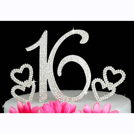 Download 16th Birthday Cake Topper Sweet Sixteen Bling Birthday ...