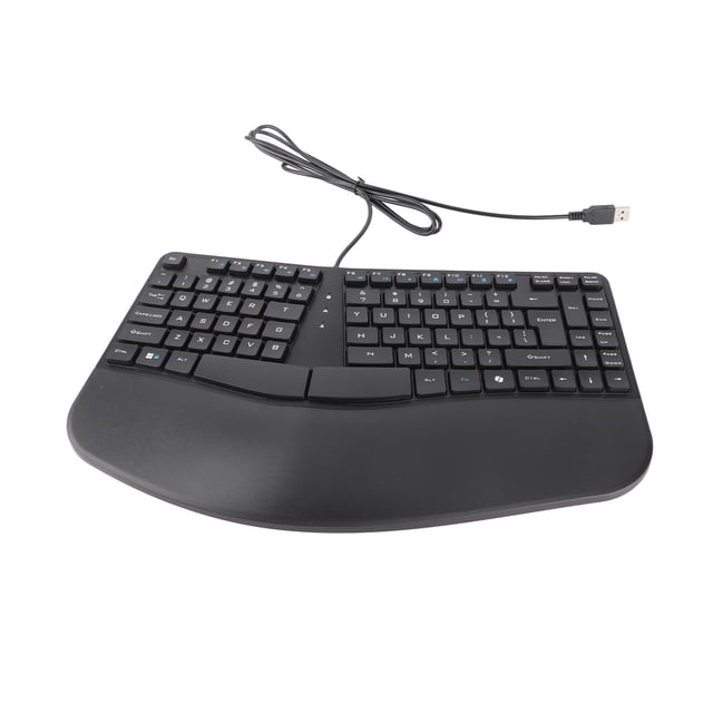 Teclado Ergonímico, Plug and Play Tilt 87 Teclas del Teclado de la Computera Conneposo de Palma para Oficinas