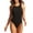 B Black, variant on Eytino Swimsuit One Piece Swimsuits for Womens Crisscross Back Padded Bathing Suits Tummy Control Swimwear Athletic Color Block Sports Training Slimming Swimming Suits Gray