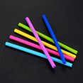 thumbnail image 1 of 8 Pcs Straight Silicone Drinking Straws Kit 10 Inch Long Flexible Reusable Replacement Straws with 2 Cleaning Brush, 1 of 4