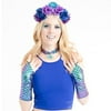 Way to Celebrate! Halloween Purple Mermaid Costume Kit - Polyester, Multi