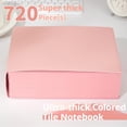 thumbnail image 5 of A5 Thick Hardcover Journal, 720 Pages Color Brick Notebook 80GSM Bleedproof Paper Soft PU Leather Notebook Daily Planner Journal For Notes Lists Writing, 5 of 9