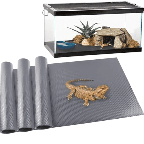 3 Pack Thick Reptile Carpet, 18 x 79 in Washable Terrarium Liner for Bearded Dragon, Leopard Gecko, Snake, Tortoise, Soft Vivarium Substrate Mat