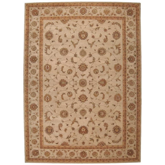 Nourison Heritage Hall Area Rug Ivory 7'9" x 9'9" Contains Latex Wool Oriental 0.25 - 0.5 inch 8' x 10' Indoor