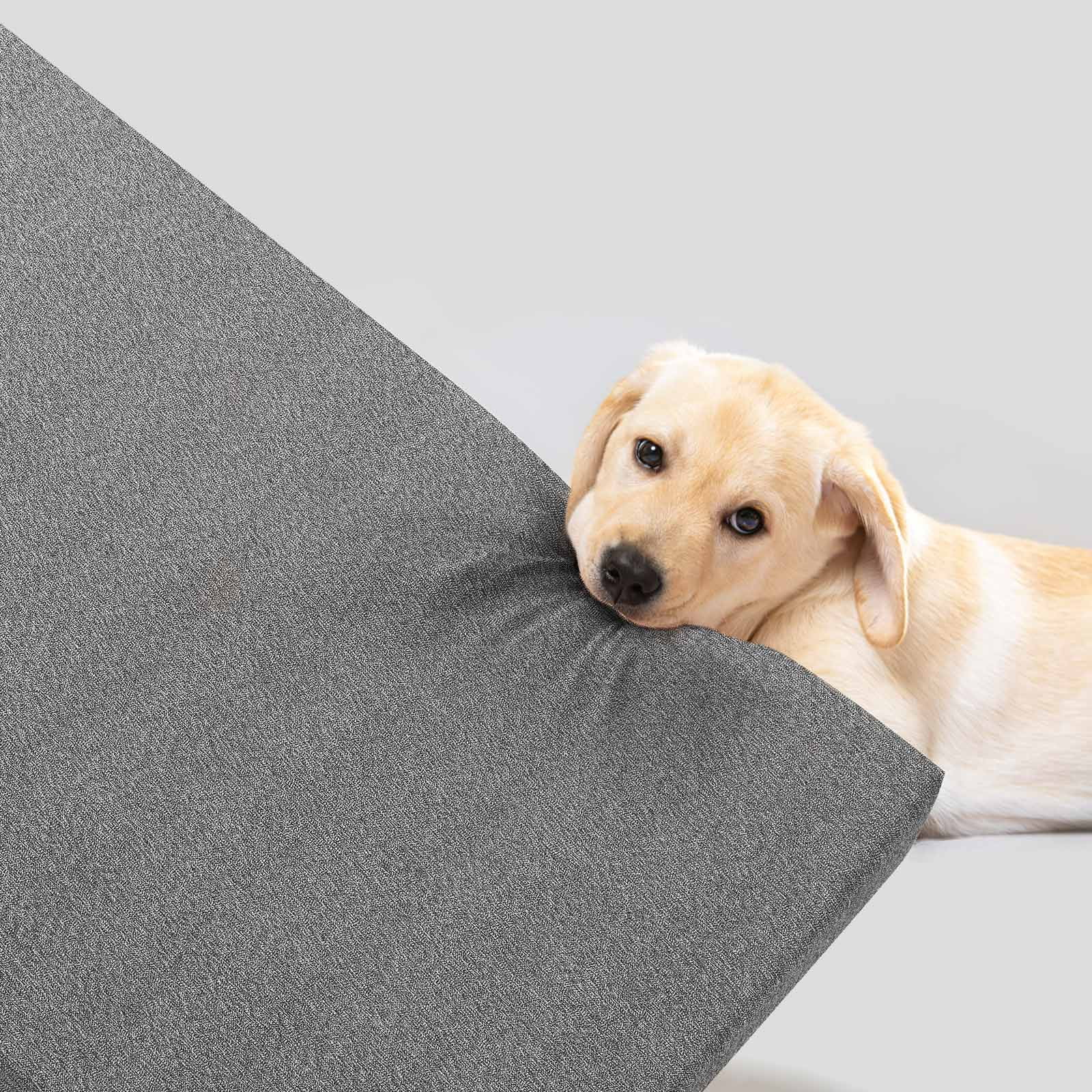 Veehoo Chew Proof Dog Bed for Crate, Indestructible Dog Crate Bed for Aggresive Chewers, Extra Large XXL Tough Chew Resistant Pet Pad with Hidden Zipper, Removable Washable Cover