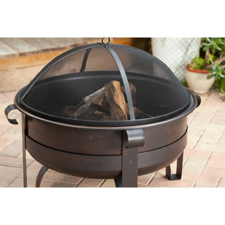 Fire Sense - Cornell Wood Burning Fire Pit - Bronze