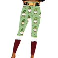 thumbnail image 3 of lcziwo Clearance, St Patricks Day Leggings for Women Casual Stretchy High Waisted Yoga Pants Funny Shamrock Print Running Leggings Full Length Tight Trousers Red L, 3 of 8