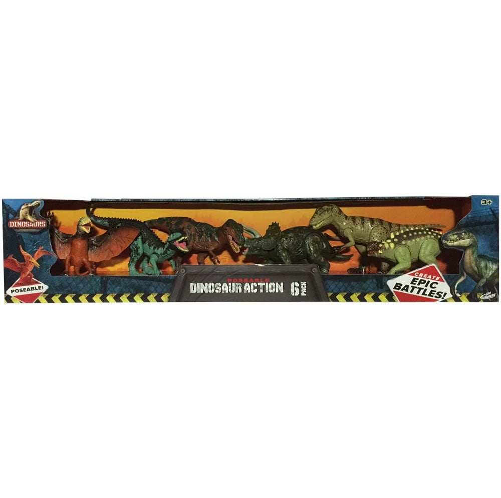 Details about   Kid Galaxy Dinosaur Poseable Create Epic Battles 6 Pack Action Set Ages 3 NEW 