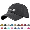 thumbnail image 2 of HJYCHN Custom Embroidery Baseball Trucker Hat for Women and Men Sun Protective Adjustable Mesh Cap Black One Size, 2 of 9
