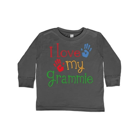 

Inktastic I Love My Grammie Gift Toddler Boy or Toddler Girl Long Sleeve T-Shirt