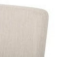 thumbnail image 5 of GDF Studio Pocatello Contemporary Fabric Upholstered Dining Chairs, Set of 2, Beige and Weathered Brown, 5 of 8