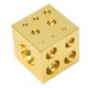 thumbnail image 2 of Bloque Dapping cuadrado, bloque abovedado de joyería de oro de acero inoxidable galvanizado de 50x50x50mm, 2 of 14