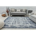 thumbnail image 3 of Mason Brooks Lexa NS80A Steel Blue Tribal Vintage Blue Area Rug, 8'0"X10'0", 3 of 4