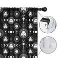thumbnail image 4 of Blackout Kids Curtains,Black Gothic Moon Star Face Pattern Childrens Insulated Curtains Set Of 2,Bedroom Essentials,Toddler Room Decor 42x54in(106x137cm), 4 of 5