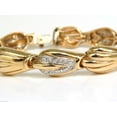 thumbnail image 3 of 14KT 1.00CT FRENCH PAVE DIAMOND SHELL BRACELET G/VS 7.5 INCH, 3 of 10