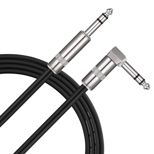 Parche de audio estéreo balanceado TRS Cable Donner de 4,5 m, 1/4 pulgadas