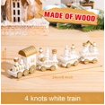 thumbnail image 3 of Tren de madera de Navidad Adornos navideños Decoraciones navideñas para el hogar 2024 Decoración del árbol de Navidad Regalos de Año Nuevo Noel Navidad, 3 of 5