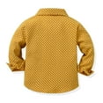 thumbnail image 5 of Zshosam Infant Suit Baby Formal Outfit Boy Infant Clothes Toddler Gentleman Wedding Suit, Dress Shirt + Vest + Bow Tie + Pants Set Size 6T 7T,(Yellow 6-7 Years), 5 of 9