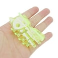 thumbnail image 4 of Unique Bargains 1 Pc Claw Clip Cute Halloween Grungy Skeleton Cat Design Hair Clip Transparent Neon Green, 4 of 5