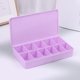 thumbnail image 1 of Caja de uñas falsa de tamaño 2 Punta de uñas Caja vacía caja de arte de uñas multicolor caja de contenedor caja de almacenamiento acrílico 11 rejillas herramienta, 1 of 8