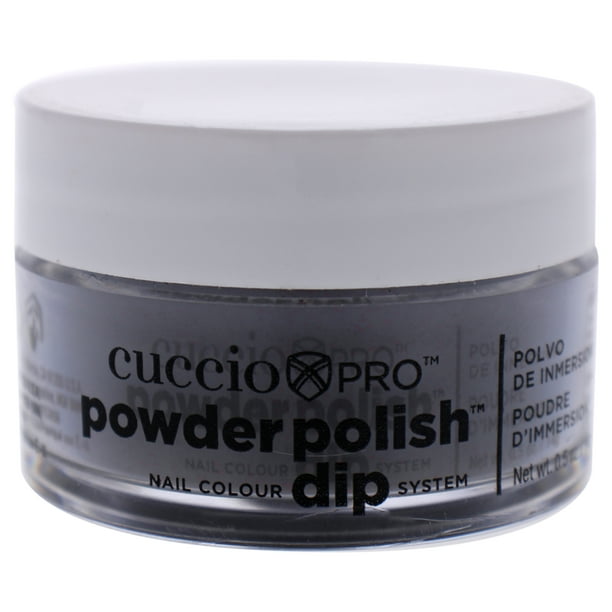 Polvo de uñas Cuccio Pro Powder Polish Nail Colour Dip System - Black With Red Glitter Nail Powder Dama 0.5 oz
