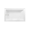 thumbnail image 4 of Aqua Eden CVTAP603622L6 60" Acrylic Rectangular 3-Wall Alcove Tub, Left Hand Drain, Glossy White/Polished Nickel, 4 of 4