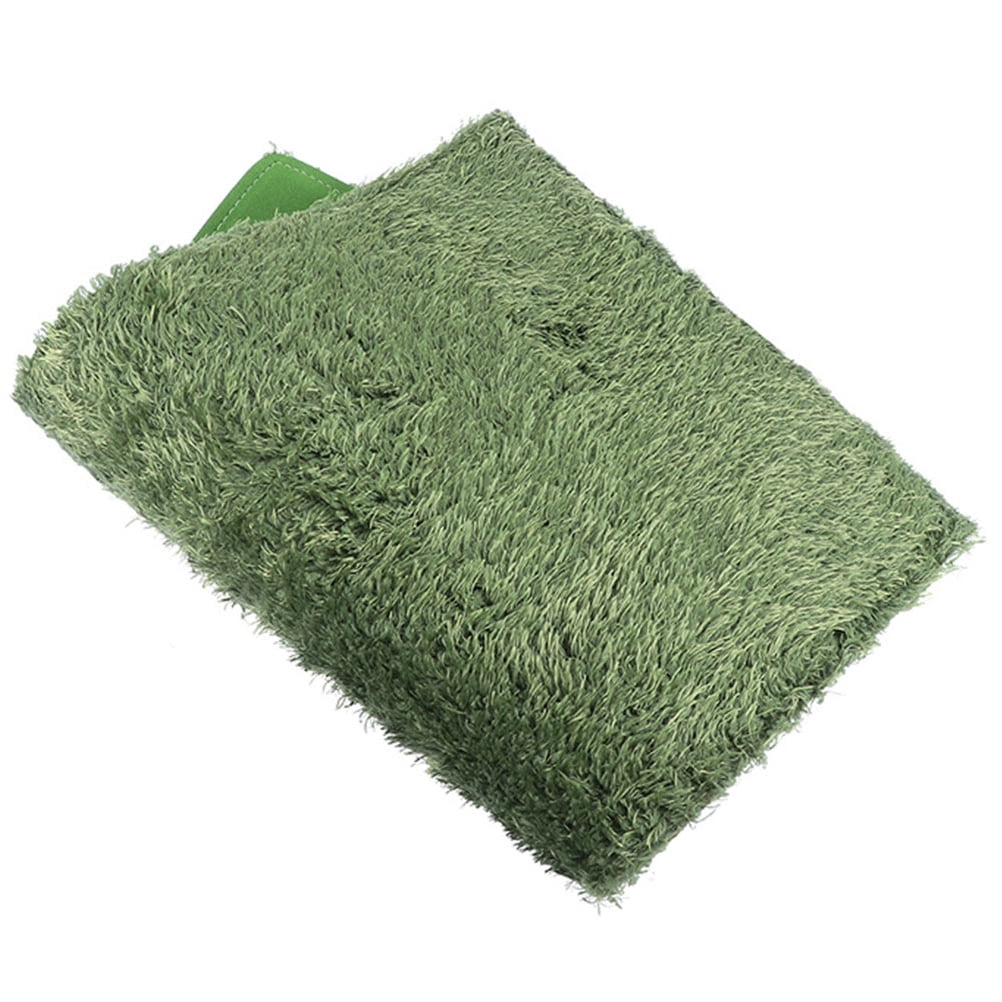 LOLIPPYY Pet Carpet Reptile Terrarium Liner Green Cotton Mat for Absorbent Comfortable Crawl Pets