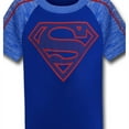 thumbnail image 2 of Superman Kids Symbol on Blue Space Dye T-Shirt-Size 5-6, 2 of 4