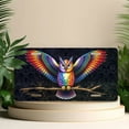 thumbnail image 4 of License Plate, Rainbow winged Owl Decorative Front,Personalized Stainless Steel License Plate Cover For Men Women,12.2" X 6.2", 4 of 6