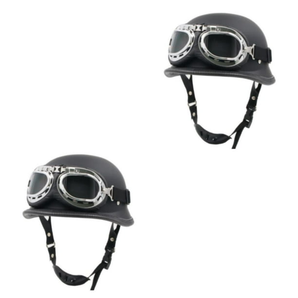 Sidaley Casco de moto ABS Cascos de ciclismo con estilo Negro Mate Tipo 1 SG 2piezas