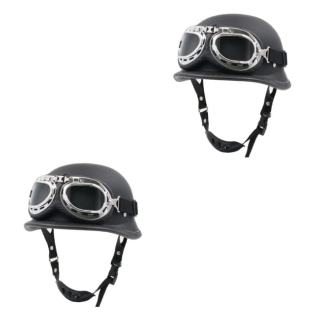 Sidaley Casco de moto ABS Cascos de motociclismo de cúpula de reemplazo elegante Negro Mate Tipo 1 SG 2piezas