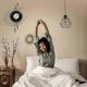 thumbnail image 4 of Wall Clock Quiet No Ticking Noises Large 54cm Wall Clock Modern Gold And Black Wall Clocks Made Of Metal Battery Operated Wall Clocks, 4 of 5