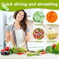 thumbnail image 5 of NOGIS Salad Scissors for Chopped Salad – Stainless Steel Multiblade Lettuce Chopper with Spring Mechanism & Anti-Slash Guard for Quick, 8.9" Versatile Cooking Scissors for Kitchen Use, 5 of 7