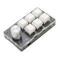 thumbnail image 3 of 6 Key Mini Keypad with Knob Blue Switch Wired USB Wireless Bluetooth Dual Mode Connection DIY Programmable Mechanical Keyboard White, 3 of 5