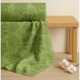 thumbnail image 4 of Soimoi Green Cotton Poplin Fabric Snow Flakes Floral Printed Fabric 1 Yard 56 Inch Wide, 4 of 7