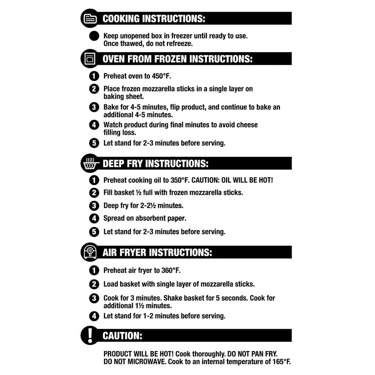 How To Cook Frozen Mozzarella Sticks In Oven