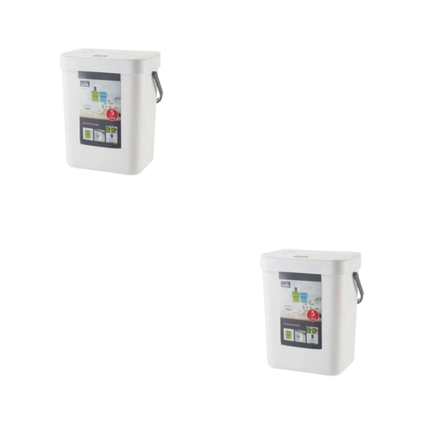Botes de basura colgantes Matsuzay 2Conjunto blanco 3L