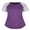 Lavender, variant on Womens Plus Size Tops Short Sleeve T Shirts Striped Raglan Tee Shirts Causal Summer Tunics Blouses