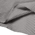thumbnail image 4 of Lmueinov Striped Long Sleeve Shirts for Men Plus Size Button Mock Neck Loose Fit Tops Office Vacation Casual Vacation Outfits, 4 of 4